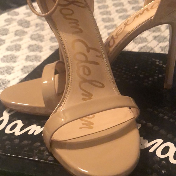 Sam Edelman Arielle Nude Patent heels size 10m - Picture 5 of 5